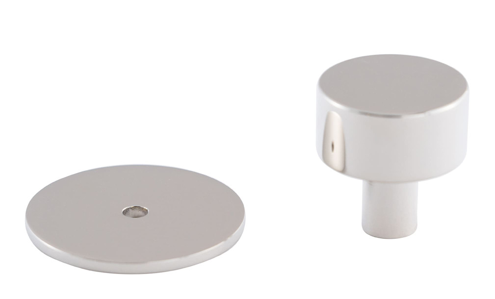 Ручка-кнопка Button polished nickel