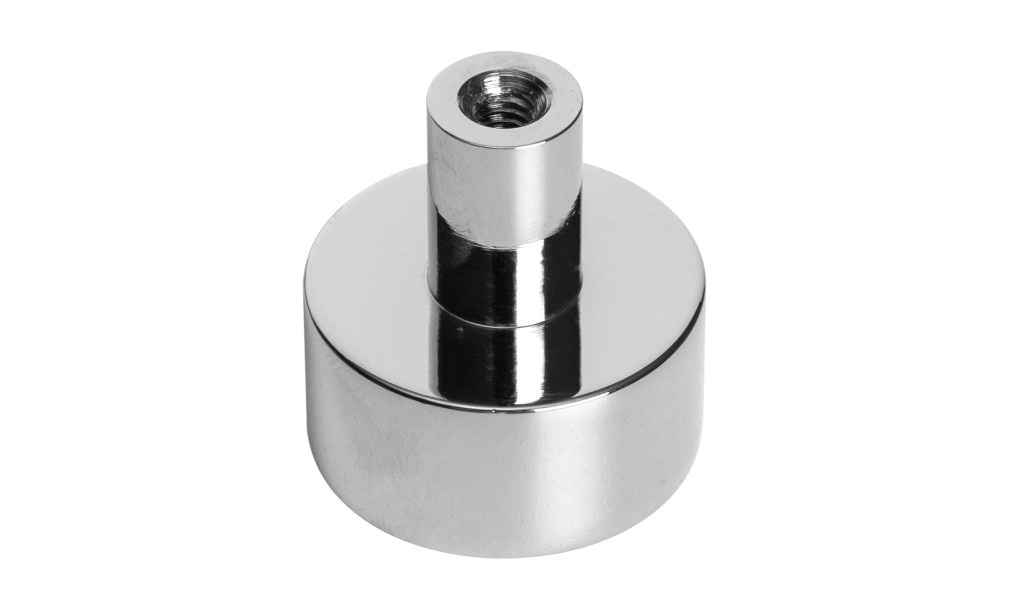 Ручка-кнопка Button polished nickel