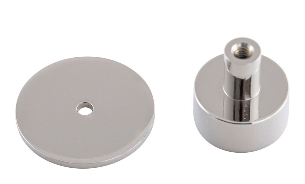 Ручка-кнопка Button polished nickel