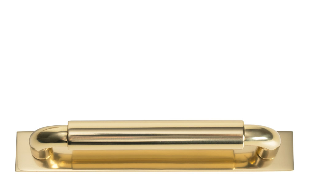 Ручка-скоба Button 4in aged brass