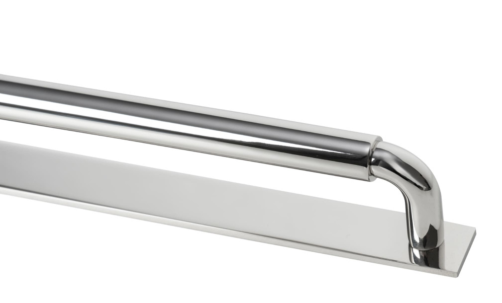 Ручка-скоба Button 12in polished nickel