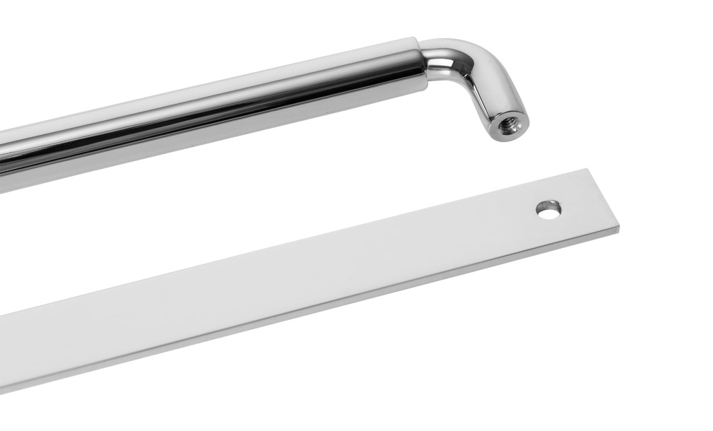 Ручка-скоба Button 12in polished nickel