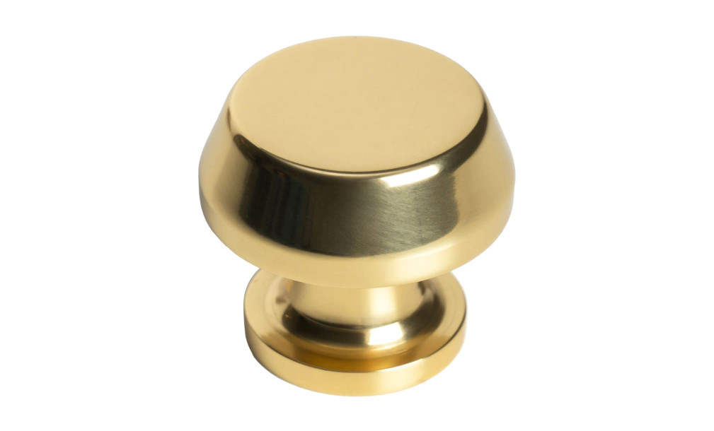 Ручка-кнопка Plank aged brass