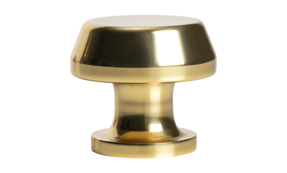Ручка-кнопка Plank aged brass