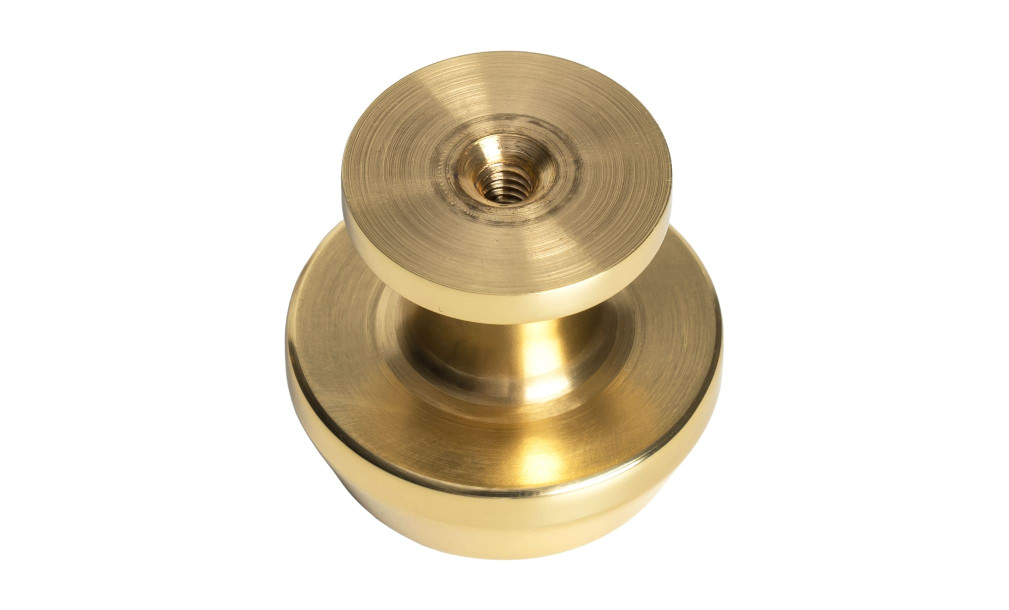 Ручка-кнопка Plank aged brass