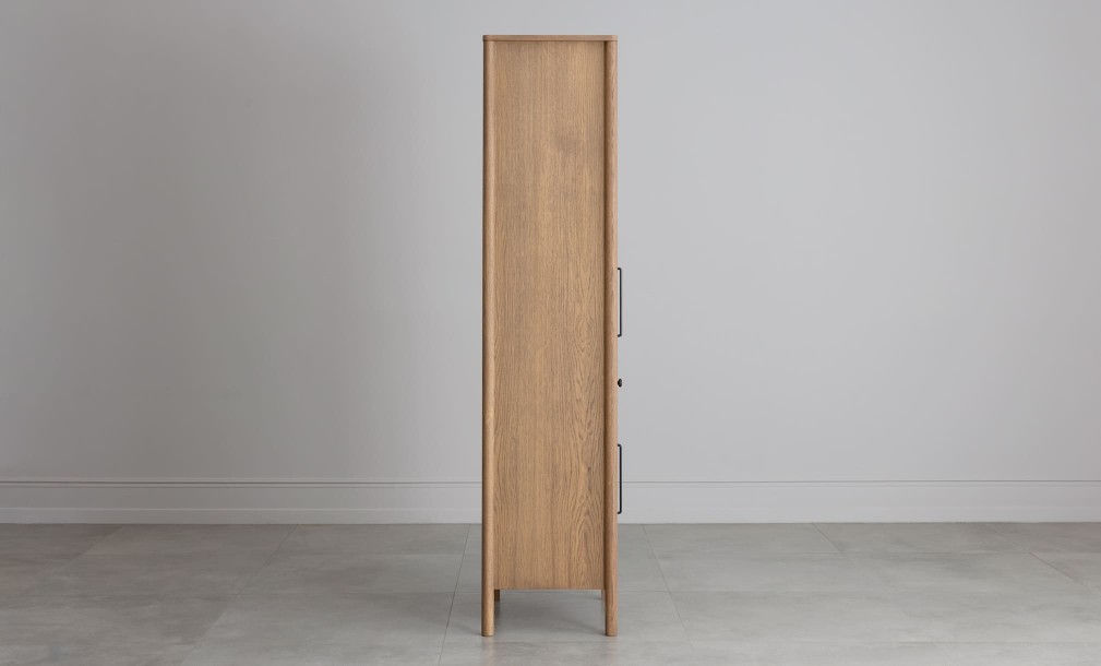 Витрина Экрю одностворчатая левая