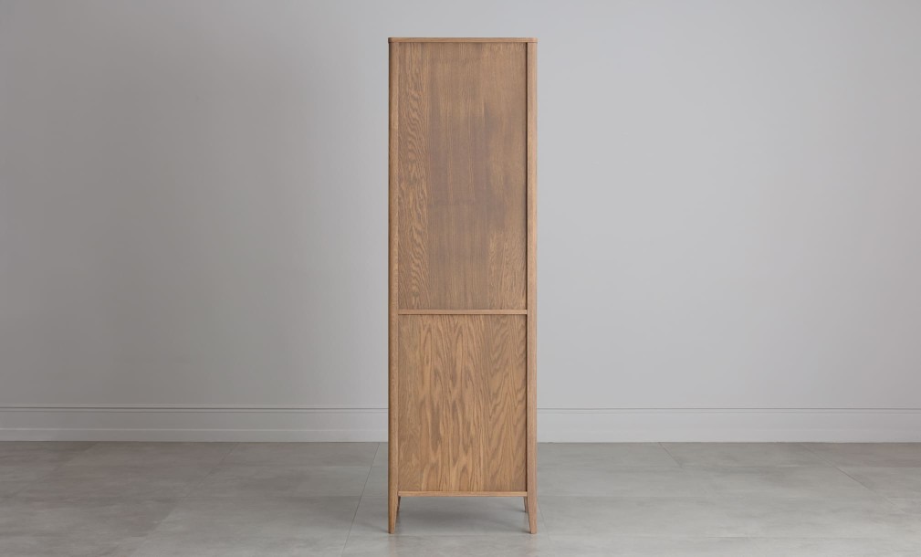 Витрина Экрю одностворчатая левая