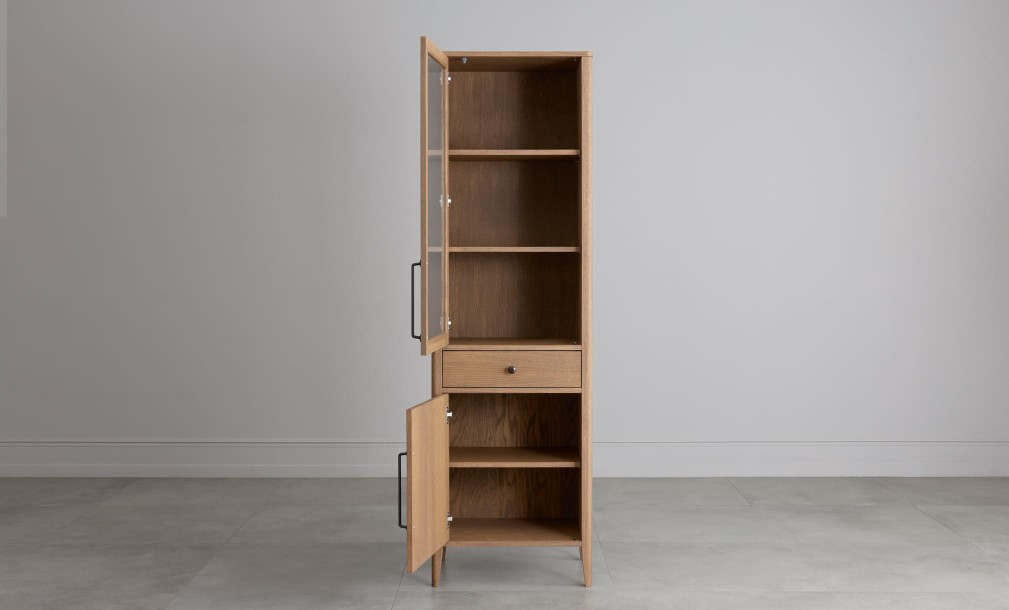 Витрина Экрю одностворчатая левая