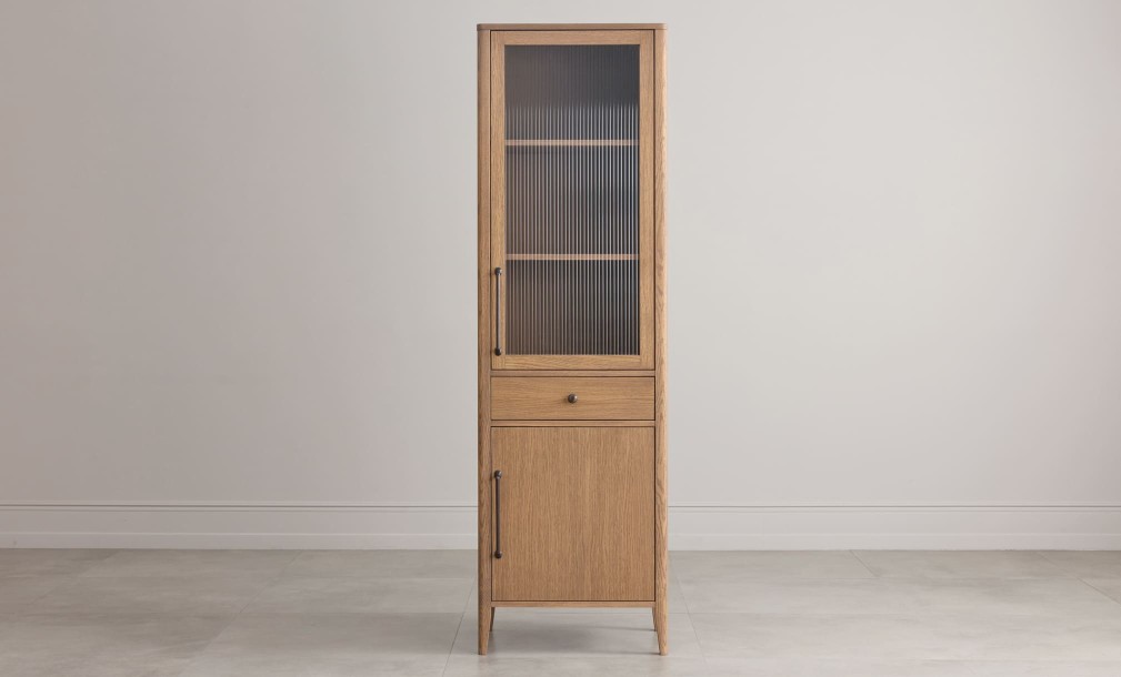 Витрина Экрю одностворчатая правая