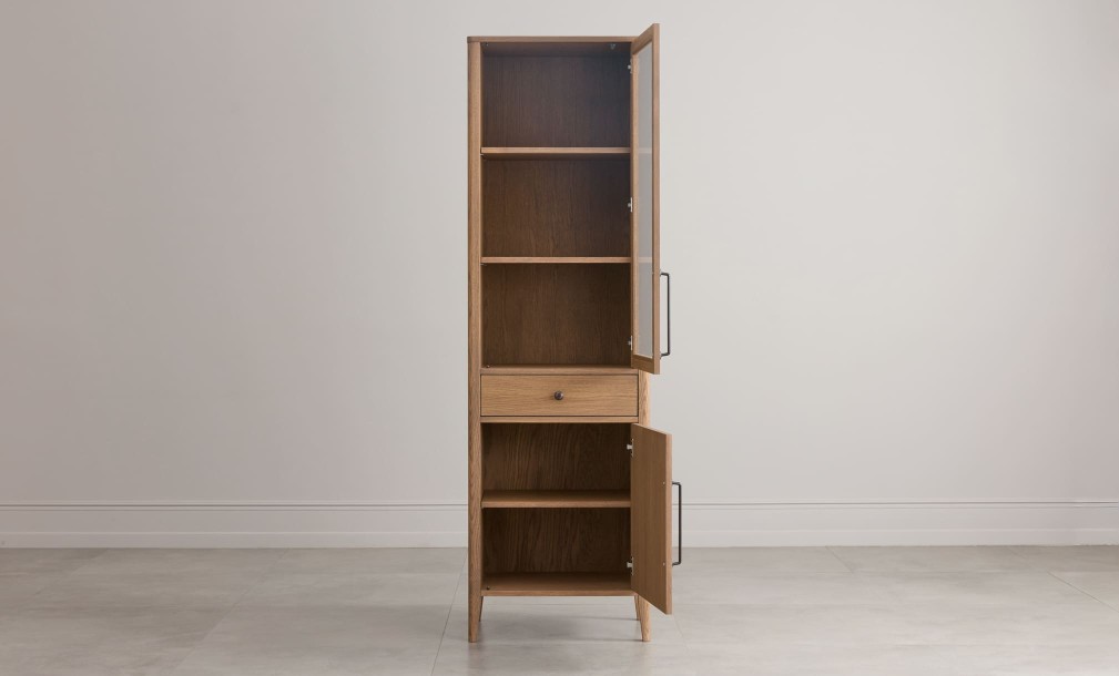 Витрина Экрю одностворчатая правая