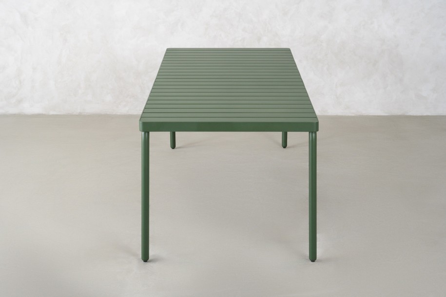 Обеденный стол Таормина уличный 220 см, зелёный