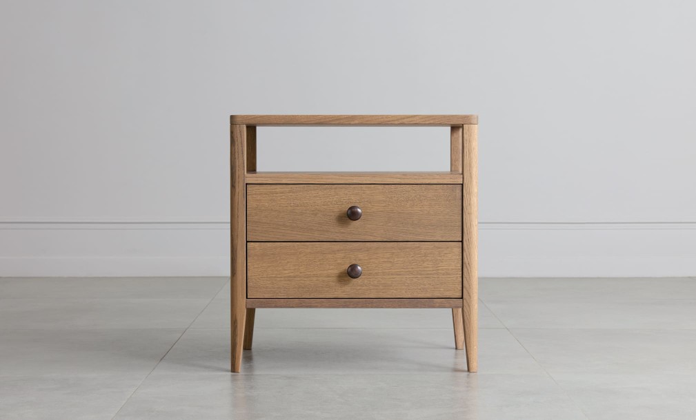 Прикроватная тумба с двумя ящиками Ecru