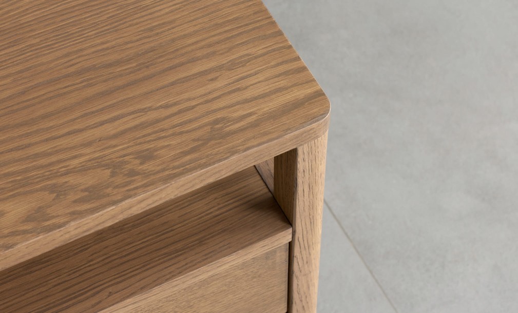 Прикроватная тумба с двумя ящиками Ecru