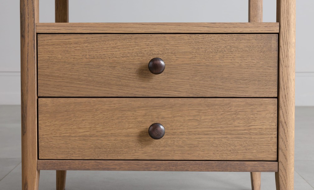 Прикроватная тумба с двумя ящиками Ecru