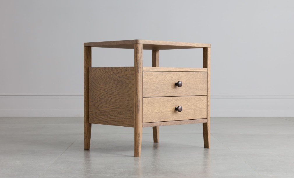 Прикроватная тумба с двумя ящиками Ecru