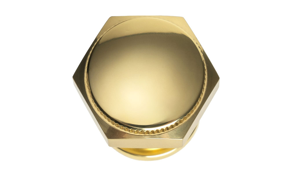 Ручка-кнопка Flap aged brass