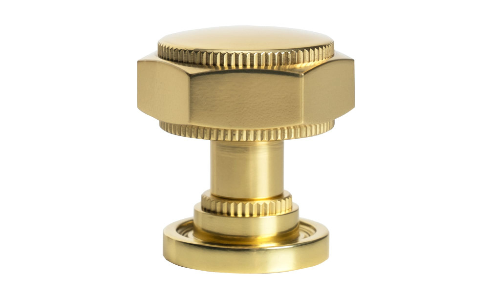 Ручка-кнопка Flap aged brass