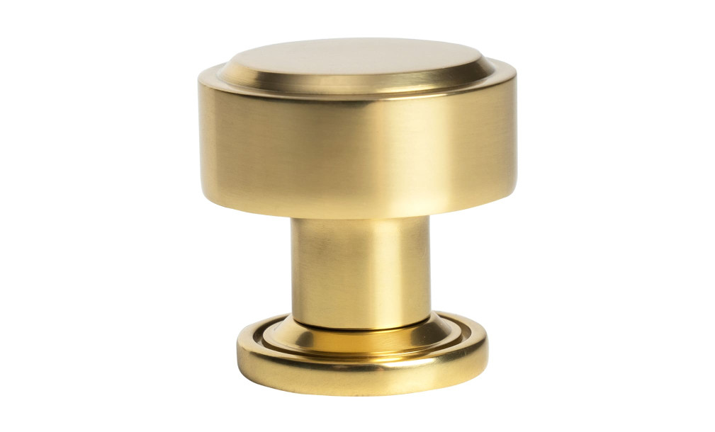 Ручка-кнопка Tube aged brass