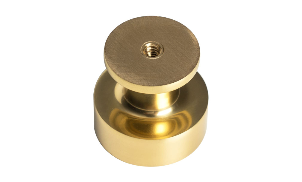 Ручка-кнопка Tube aged brass
