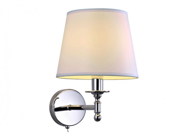 Бра Queens хром белый абажур