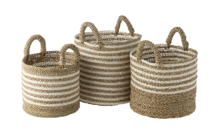 Корзины Stripe, набор 3 шт