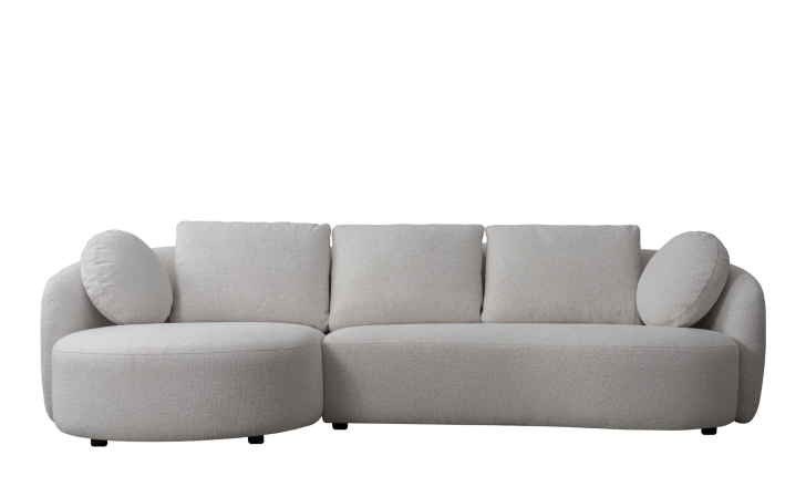 Диван Сонора угловой левый, цвет белый