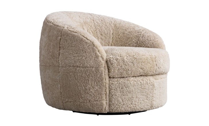 Кресло крутящееся Sennon (натуральная овчина)