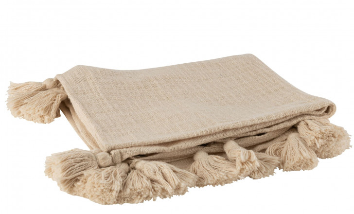 Плед бежевый Cosy