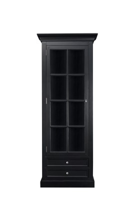 Витрина Оксфорд узкая чёрная
