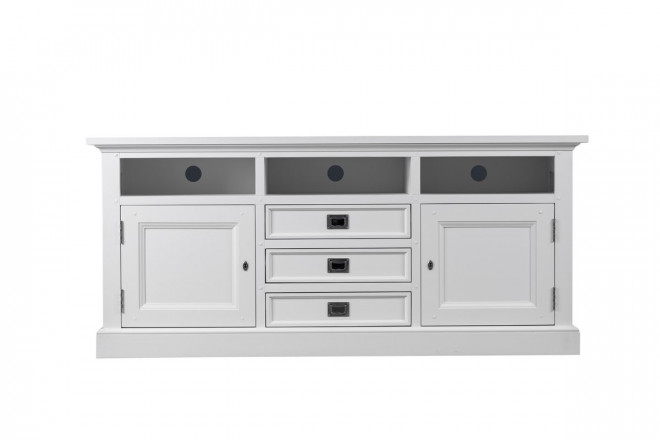 Тумба под ТВ Оксфорд белая