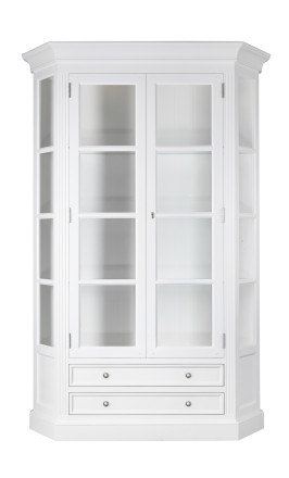 Витрина Оксфорд трапеция белая