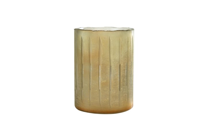 Подсвечник Stipes Yellow 26 см