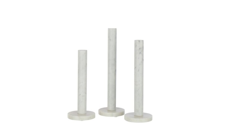 Подсвечники Marble White набор 3 шт