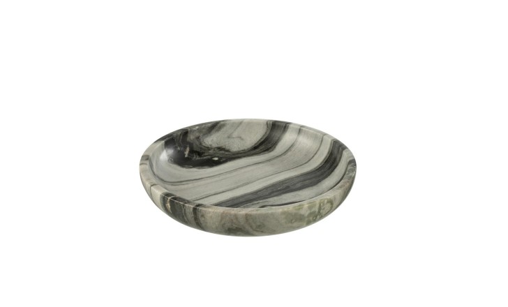 Блюдо декоративное Marble Grey/Black