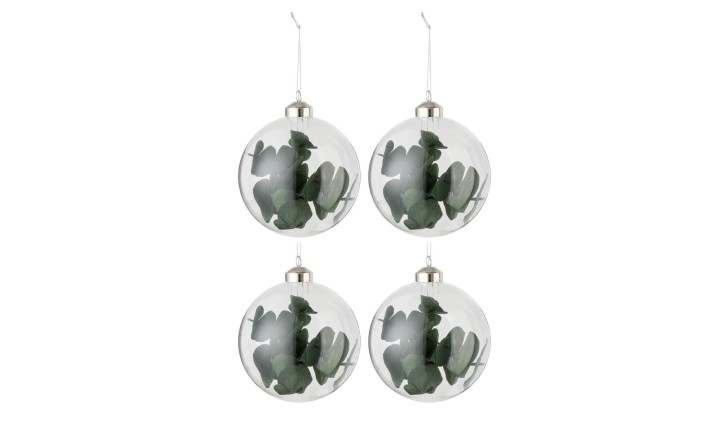 Набор декоративных ёлочных украшений 4 шт Baubles Dried Eucalyptus