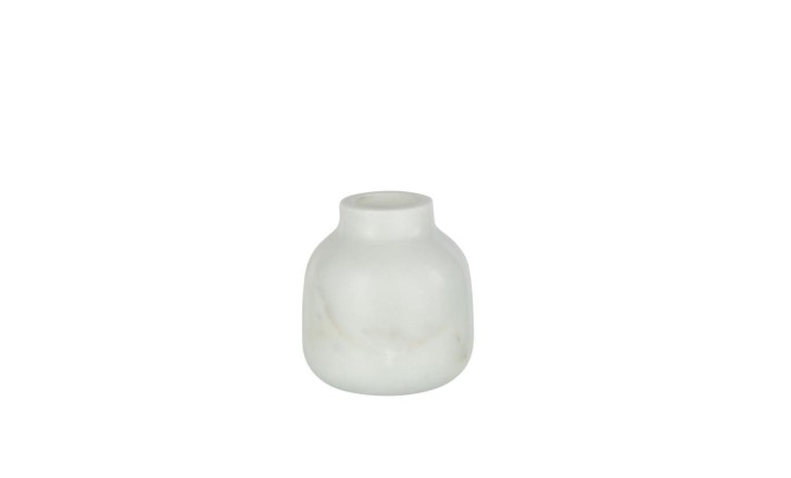 Ваза Bottle Marble White 10 см