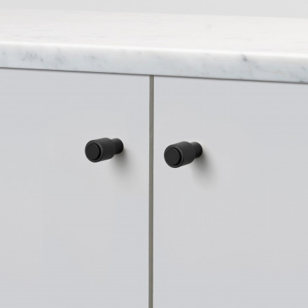 Дверная ручка Cast Knob Welders Black (набор 2 шт)