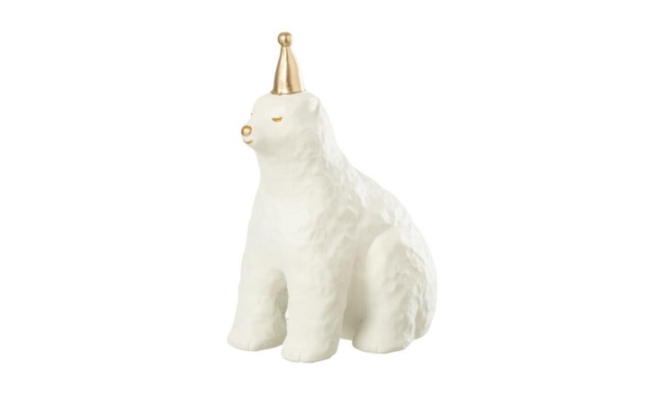 Фигурка Polar Bear White/Gold 25 см