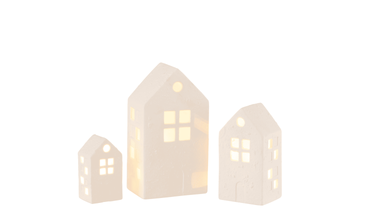 Декор настольный Houses white набор 3 шт