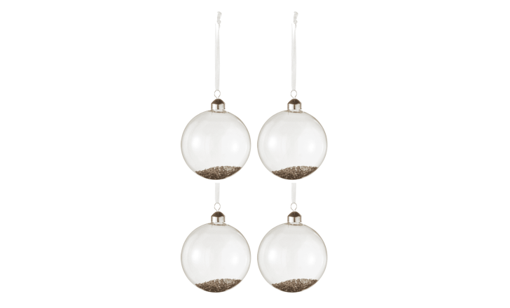 Набор украшений ёлочных декоративных Baubles gold 4 шт