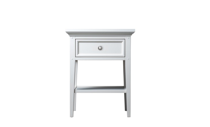 Прикроватная тумба Оксфорд с 1 ящиком белая