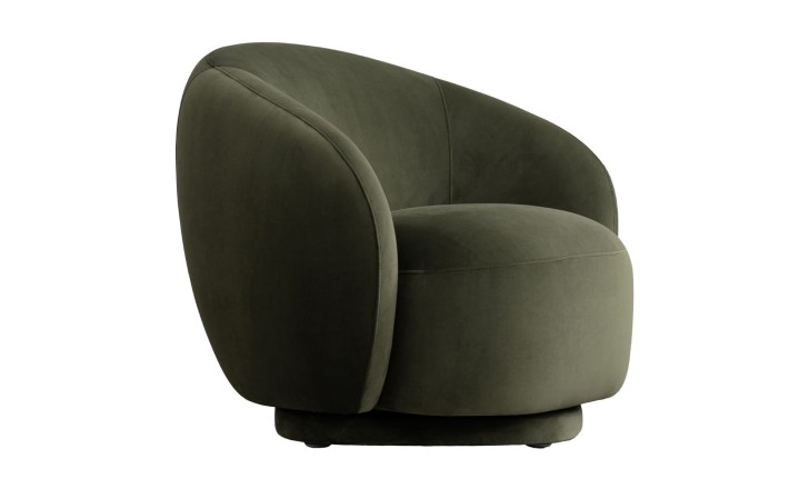 Крутящееся кресло Lilly зелёное