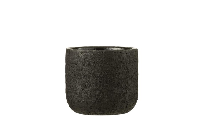 Кашпо Rough Black 15 см