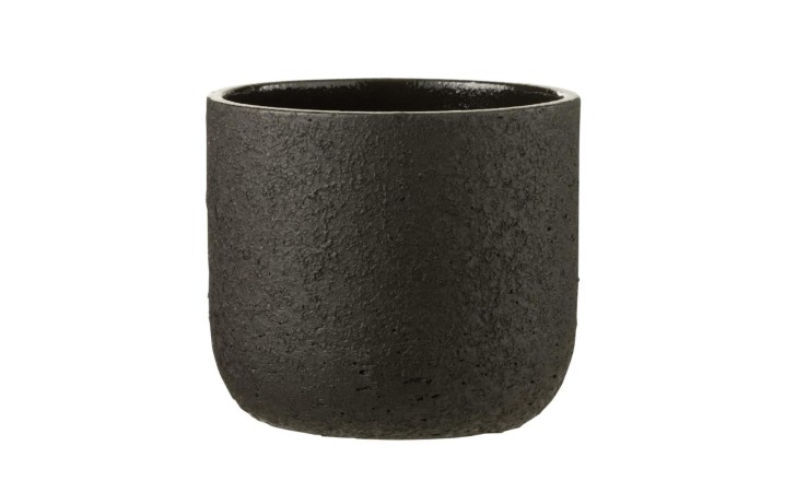 Кашпо Rough Black 24 см