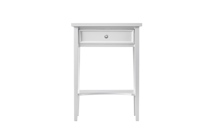 Прикроватная тумба Оксфорд высокая с 1 ящиком белая