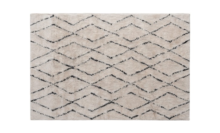 Ковёр Vasu 120x180 см с чёрным орнаментом