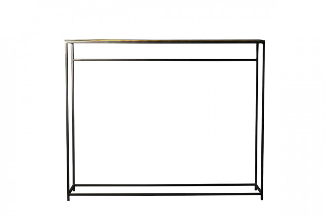 Стол-консоль Таун с перекладиной, цвет antic brass
